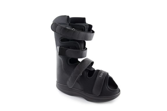 Technica Diab walker boot with rocker sole, open front, ankle support